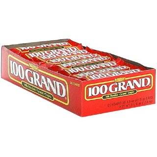 Nestle 100 Grand Chocolate Candy Bar, 1.5 Ounce Bars (Pack of 36)