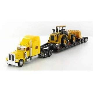 NORSCOT 187 Scale SET of 4 PETERBILT MODEL 389 with TRAIL KING LOWBOY 