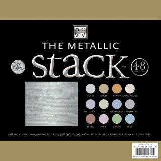   12 Inch by 12 Inch Solid Glitter Paper Stack Arts, Crafts & Sewing