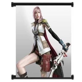 Final Fantasy XIII 13 Game Lightning Fabric Wall Scroll Poster (32x34 