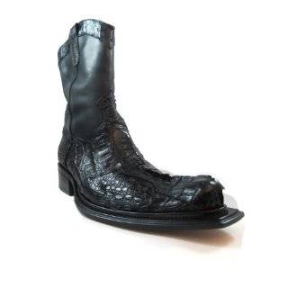  Mens dress Croc/Ostrich Leg 44150 Black/White Shoes