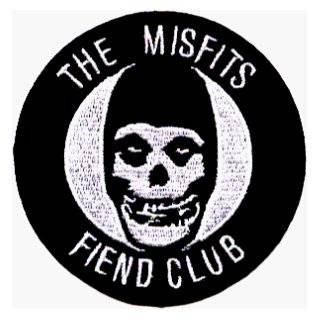 The Misfits   Round Fiend Club Logo   Embroidered Iron On or Sew On 
