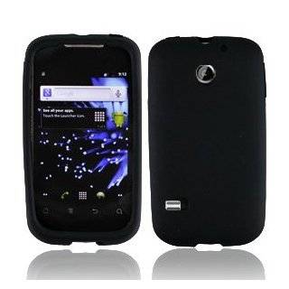 For Cricket Huawei Ascent II M865 Accessory   Black Silicon Skin Soft 