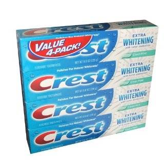  Crest value 4 pact   4 / 8.0 oz fluoride extra whitening 