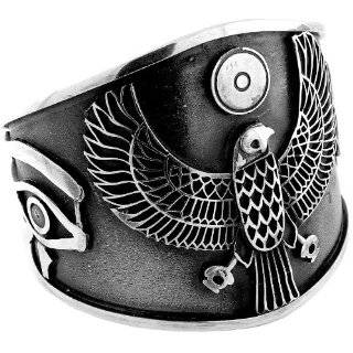  Egyptian Jewelry Silver Horus Ankh Ring Jewelry
