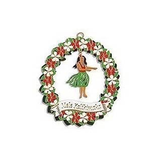 Hawaiian Hula Girl Christmas Ornament