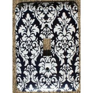  Pack of 25 Black and Cream Deco Damask Cutouts