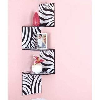Zebra Corner Wall Shelf