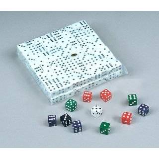 Block of 200 D6 16mm Dice   White with Black Pips