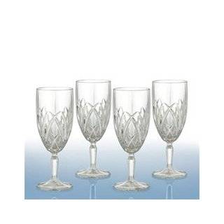   by Waterford Brookside 12 Ounce Footed Iced Beverage Goblets, Set of 4