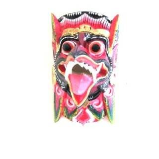  Art of Bali Zen Garden   12 Hand Carved Barong Mask 