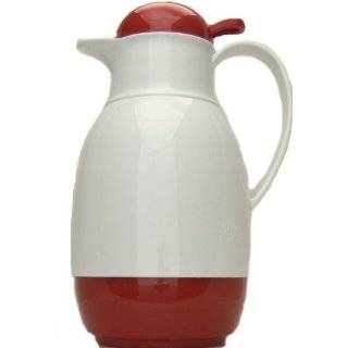 Alfi Sophie Thermal Carafe, White / Red, 33 Ounce