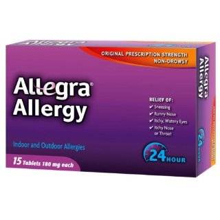  Allegra Adult 24 Hour Allergy Relief, 5 Count Health 
