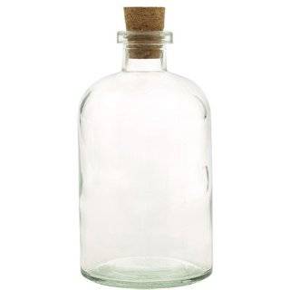 Clear Glass Square Roma Bottle 