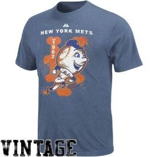 New York Mets Majestic Cooperstown Vintage Classic T Shirt