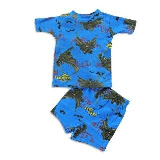 Batman   Infant And Toddler Boys Short Sleeve Shortie Batman Pajamas 