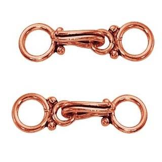   Copper Sleek Rope Hook And Eye Clasps 18mm (5) Arts, Crafts & Sewing