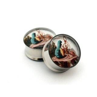  Steampunk Clock Picture Plugs   00g   10mm   Sold As a 
