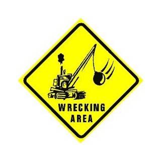  DUMP TRUCK CROSSING construction warn sign