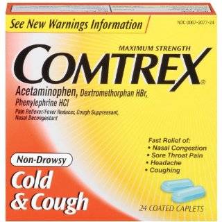  Comtrex Cold & Cough, Day & Night, 20 Count Caplets (Pack 