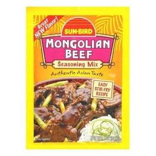 Sun Bird Seasoning Mix, Mongolian Beef, 1 Ounce Packets (Pack of 24)