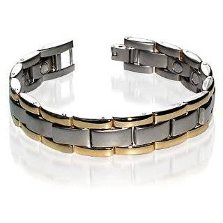   Link 0.50 Wide Power Golf Bracelet 8.5 Long with Fold over Clasps