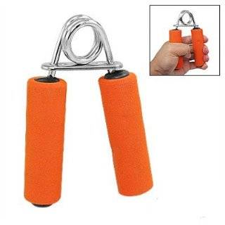 Orange Sponge Handle Hand Grip Strength Sports Fitness Equipment