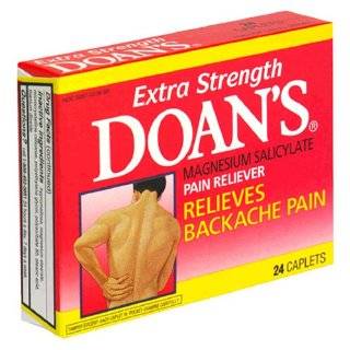 Doans Backache Pain Relief Caplets, Extra Strength, 24 Count Boxes 