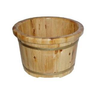   Wood Bucket Tub for Massage, Small (SE 42)