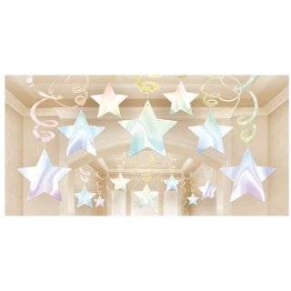 Iridescent Shooting Star Swirl Decorations (30 pc)