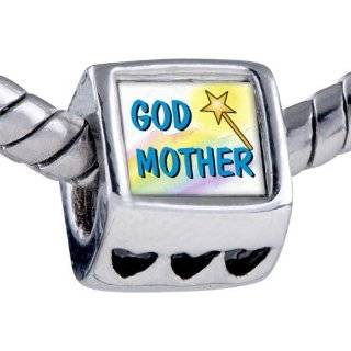 Pugster® Christian Theme God Mother Photo Heart European Charm Bead