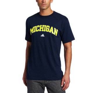  NCAA Michigan Wolverines Maize Arch Logo T shirt   Sports 