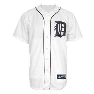 MLB Mens Detroit Tigers Justin Verlander Home Short Sleeve 6 Button 