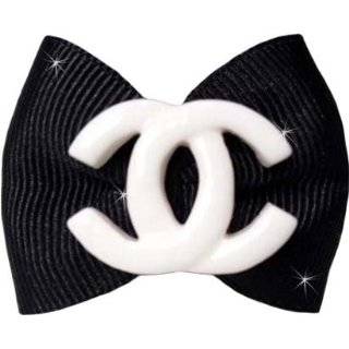  Dog Hair Bow Chanel Inspired   Hot Pink & Black Pet 
