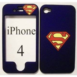  APPLE IPHONE 4 4G SUPERMAN WHITE SYMBOL ON A RED HARD CASE 