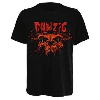  Danzig   Skull & Logo T Shirt Clothing