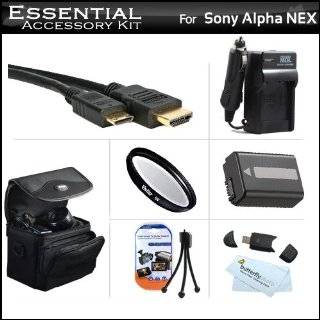  Sony Alpha Accessory Kit with 2 NP FW50 Batteries + 8GB 