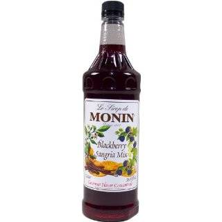 Monin Flavored Syrup, Blackberry Sangria, 33.8 Ounce Plastic Bottles 