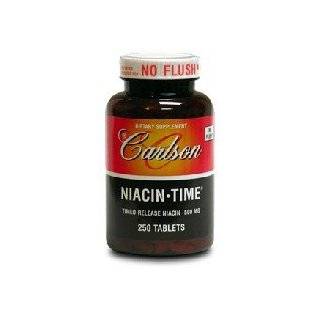  Carlson Labs Niacin, 500mg, 250 Tablets Health & Personal 