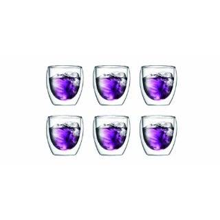 Bodum Pavina 8 Ounce Double Wall Thermo Glass, Buy 4 Get 6 Bonus Set