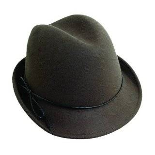  Capelli New York Linen Blend Short Brim Fedora Hat With Pu 