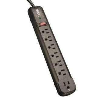 Prime PB802225 6 Outlet 1000 Joule Surge Protector, 4 foot cord, Black