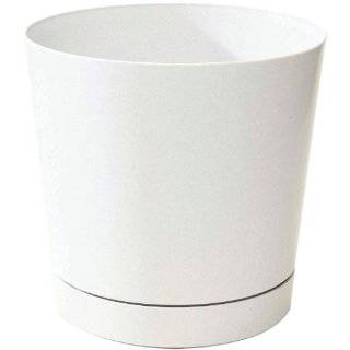  Novelty 10062 Full Depth Round Cylinder Pot, White, 6 Inch 