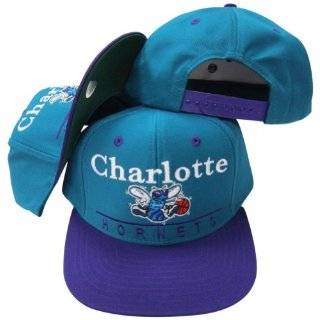 Charlotte Hornets Teal / Purple Two Tone Plastic Snapback Adjustable 