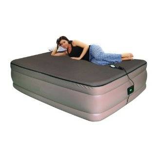   Air Beds Queen Raised Memory Foam Air Bed with Remote Control, Brown