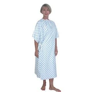 Duro Med Convalescent Gown with Tape Ties, Print Duro Med Convalescent 