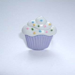 Sour Cherry Silver plated base Cupcake Ring