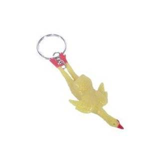  Egg laying rubber chicken keychain Toys & Games