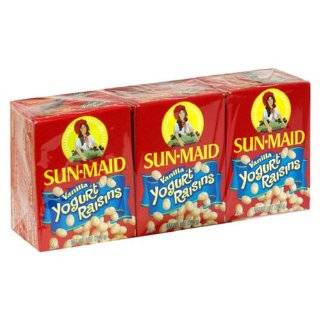Sun Maid Vanilla Yogurt Raisins, 6 Count (1 Ounce) Boxes (Pack of 6)