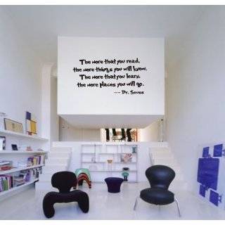 Dr seuss the more that you read wall art vinyl decals letters love 